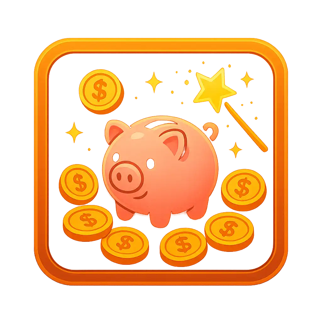 Piggy Prizes Wand of Riches pokie game tile