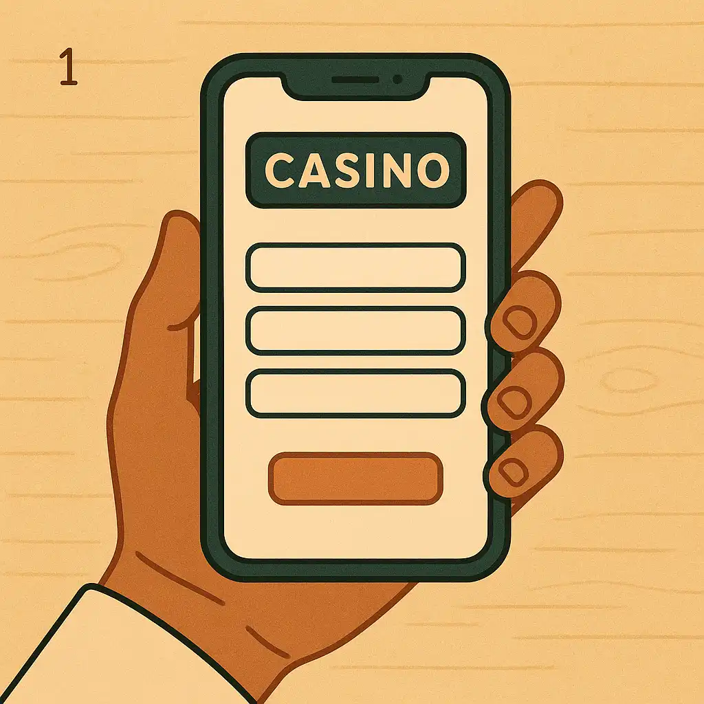 Illustration for step 1: Register in the lodge